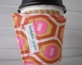 Coffee Cuff - Pink Honeycomb