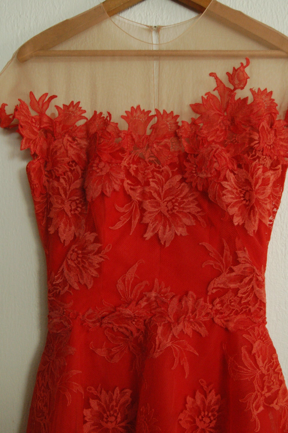 Vintage 1950's Peggy Hunt Spiced Orange Dress