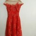 Vintage 1950's Peggy Hunt Spiced Orange Dress