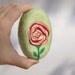 Felted Soap Green Soap with Rose