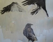 Three Crows: 11x11" Archival Print - Signed