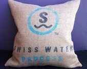 Swiss Water - Coffee Sack Pillow