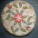 Vintage Wool Hooked Chair Pads