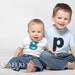 Create Your Own Shirt,  Choose CORDUROY or FELT, Hand Appliqued, Number or Initial, Great for Birthdays or Family Photos