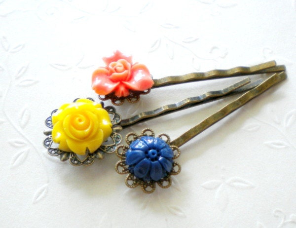 Colorful Bobby Pin Bobby Pin Flowers Hair Accessories