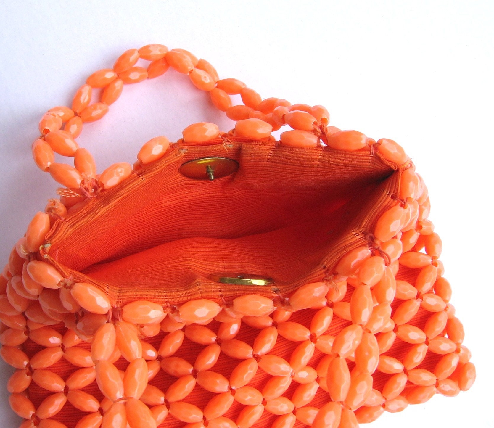 60s plastic bead handbag