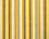 Brown & Yellow Striped Vintage Sheet - Fat Quarter (SBr001)