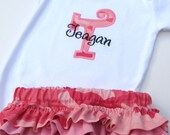 Personalized Pink Camo Onesie and Diaper Cover Set- Personalized Embroidered Pink Camouflage Onesie Set-Personalized Pink Camo Onesie