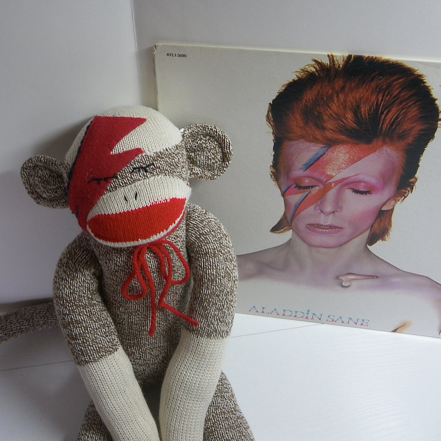 Ziggy Star Sock Monkey Doll, Bowie Inspired