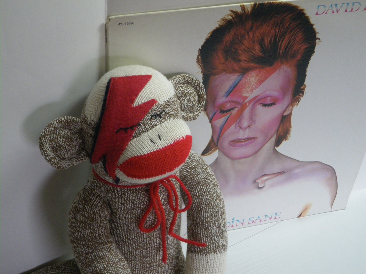 Ziggy Star Sock Monkey Doll, Bowie Inspired