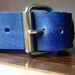 Leather Dog Collar with Hand Stamped Metal Plate