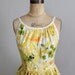 Vintage 1960s Dress : 50s 60s Floral Garden Party Sundress