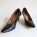 Vintage 1960s Shoes : 50s 60s Navy Stiletto Heels Mad Men Shoes