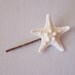 Real White Starfish Hair Pin Small Bleached Knobby