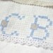 Vintage French Linen Scrap & Cotton Lace, Monogram, Original French Shabby Sewing