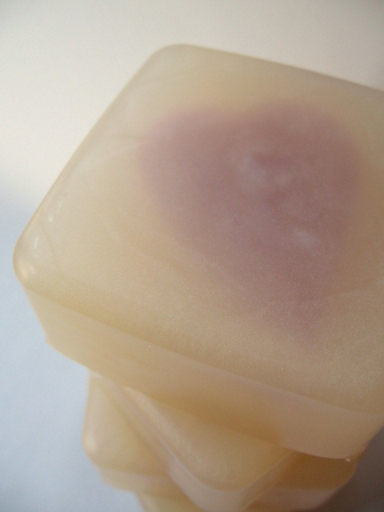 The Frozen Heart - Secret Heart Luxury Glycerin Soap - Icy White Tea, Red Raspberry... Limited Edition