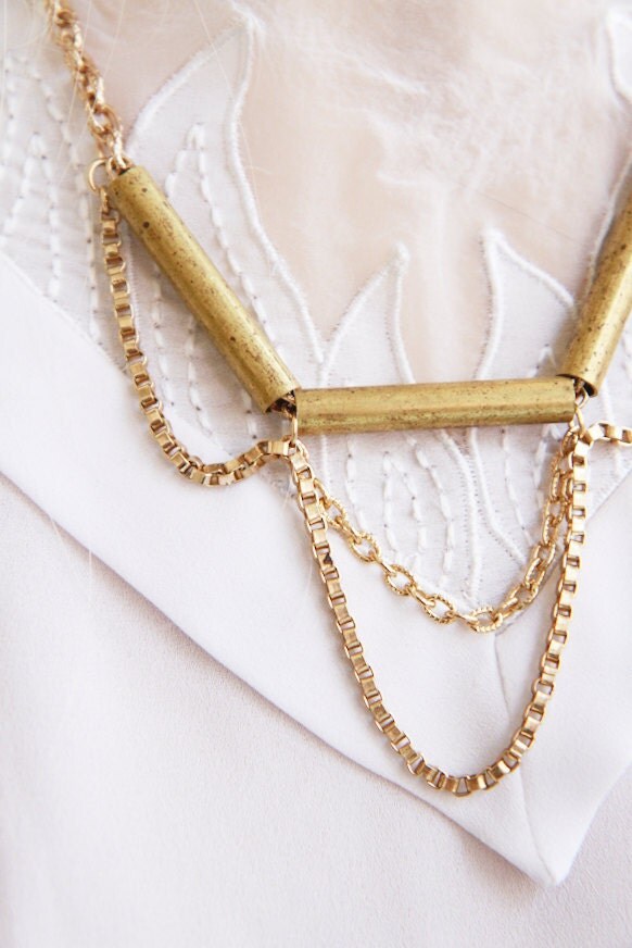 draped metal III // eco friendly handmade recycled jewelry