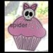 Deadly Deadsie (tm) Cakes Skull Cupcake Skull Bow Window Cling Clings Gothic Accessories Decals Decal