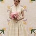 50s Rhinestone Cream Velvet Trimmed Flower Netted Bridal Hat
