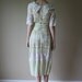 30s Dress Chartreuse Yellow with White Crochet Garden Party Large Sailor Collar Size Extra Extra small-Extra Small xxs xs (000-00-0-2)