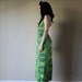 60s 70s Halter Maxi Dress Corset Bust Lace Up Cut Out Open Back Disco Fever Studio 54 Roller Girl Size Small sm (0-2-4)