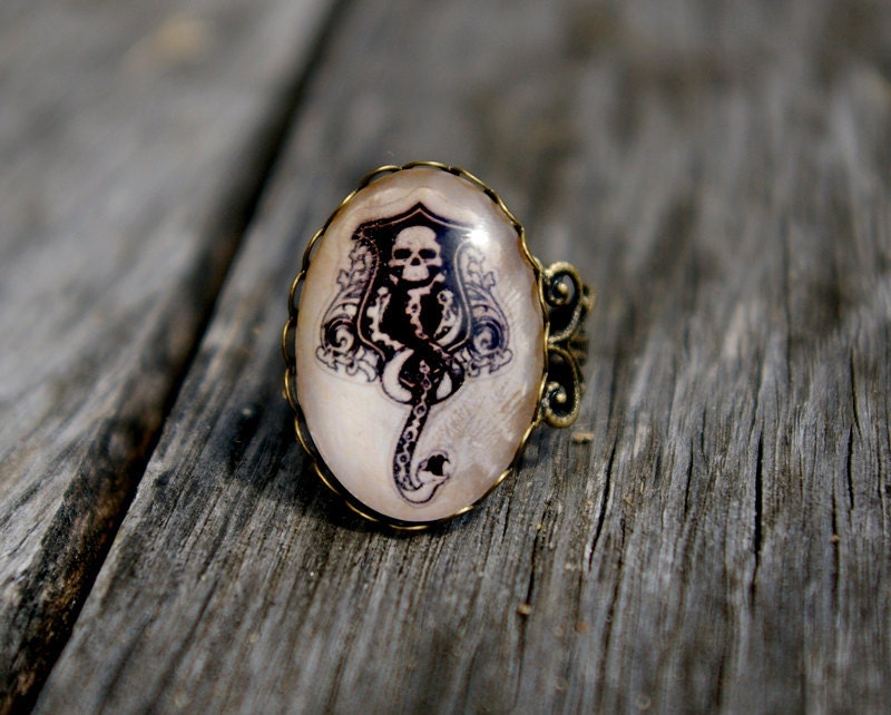 Harry Potter Dark Mark- vintage style ring