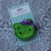 NO SLIP Hello There Zombie Kitty Felt Hair Clip