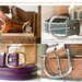 Custom Leather Belt - 1.5 inches wide by your custom length - Western Clouds Pattern with your choice of stain color - Unisex