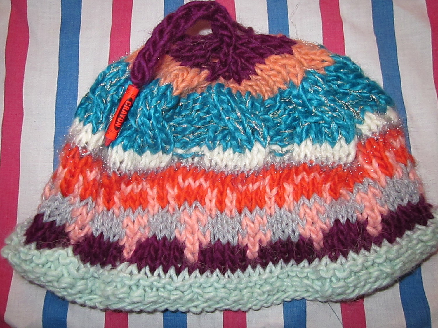 female sign fair isle hat