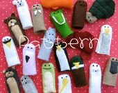 PATTERN-PDF- Splish Splash Friends- Furry Fingers Finger Puppets