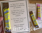 Printable- PDF- Yoo-hoo- Teacher Appreciation Idea