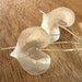 Hammered Silver Heart Earrings