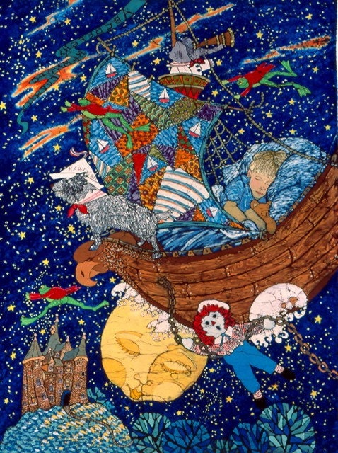 Captain Cosmo's Dreamship, limited edition, signed and numbered giclee print