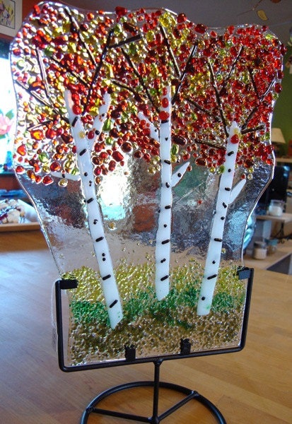 Birch Trees in the Fall