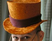 Golden Top Hat in Crushed Velvet