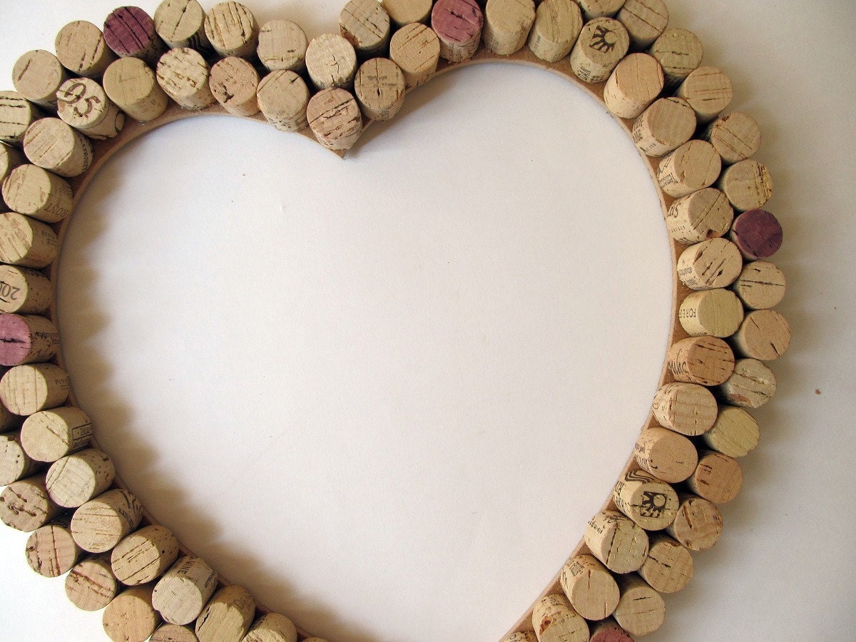 Wine Cork Heart Wall Decor /Bulletin Board