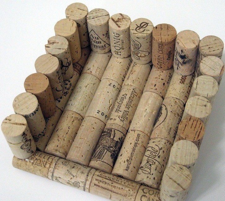 Wine Cork Napkin Holder for Cocktail Sized Napkins