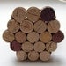 Honeycomb Wine Cork Coaster-Wrapped in Brown Ribbon-Set of Four Housewarming, Wedding, Hostess Gift, Summer Entertaining, Eco Friendly