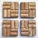 Wine Cork Coasters with Williamsburg Blue Ribbon