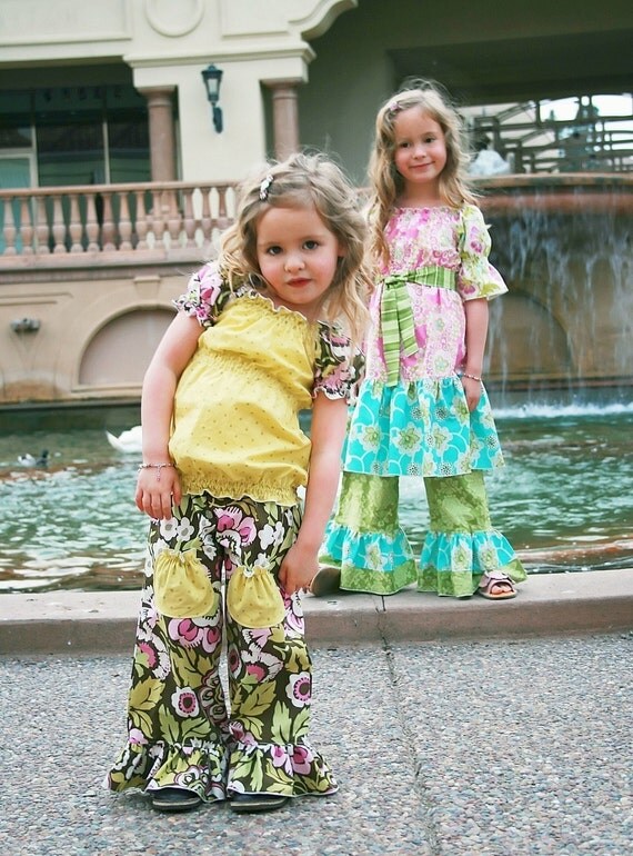Pink Fig Sewing Pattern The Bella Pants 6 months to 10 years - New Version - FREE SHIPPING