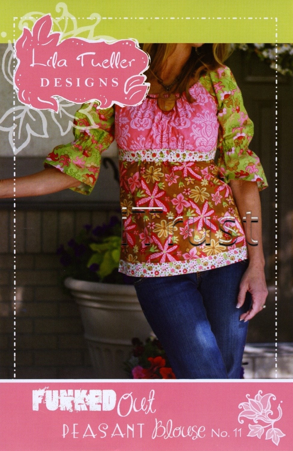 Lila Tueller Funked Out Peasant Blouse Sewing Pattern - FREE SHIPPING