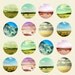 Wild West Traveler Scarf Wrap - Sheer Cotton Landscape Print