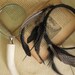 Crown of Love VI - Black feathered headpiece - captured wild