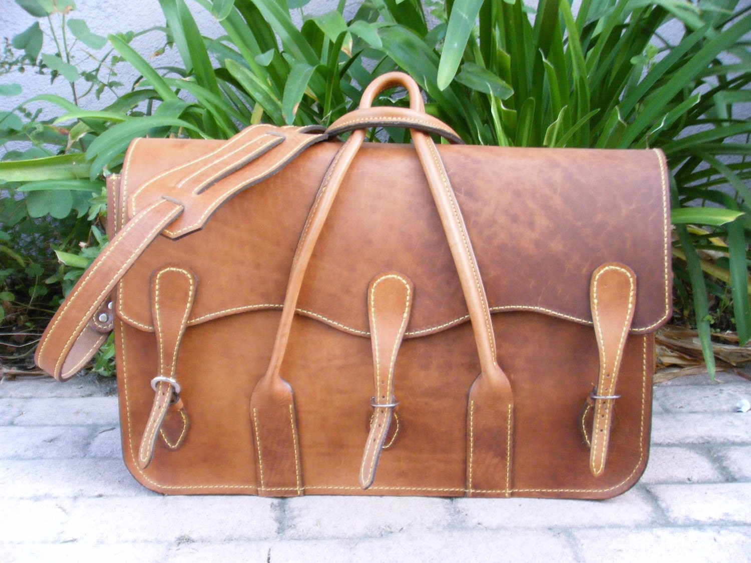 Genuine Saddle Bag Inspired Luggage Bag SAMPLE SALE