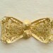 SALE: Vintage 1940's Gold Bow Belt Buckle
