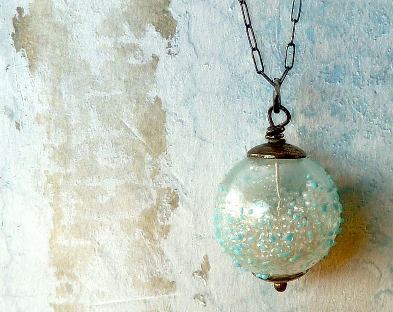 Childhood Dreams Petite Pearls Globe of Wonder Pendant with Sterling Silver Chain