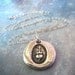 Sacred Heart Wax Seal Necklace. Sacré Coeur. Fine Silver Stamped PMC Wax Seal Artisan Jewelry