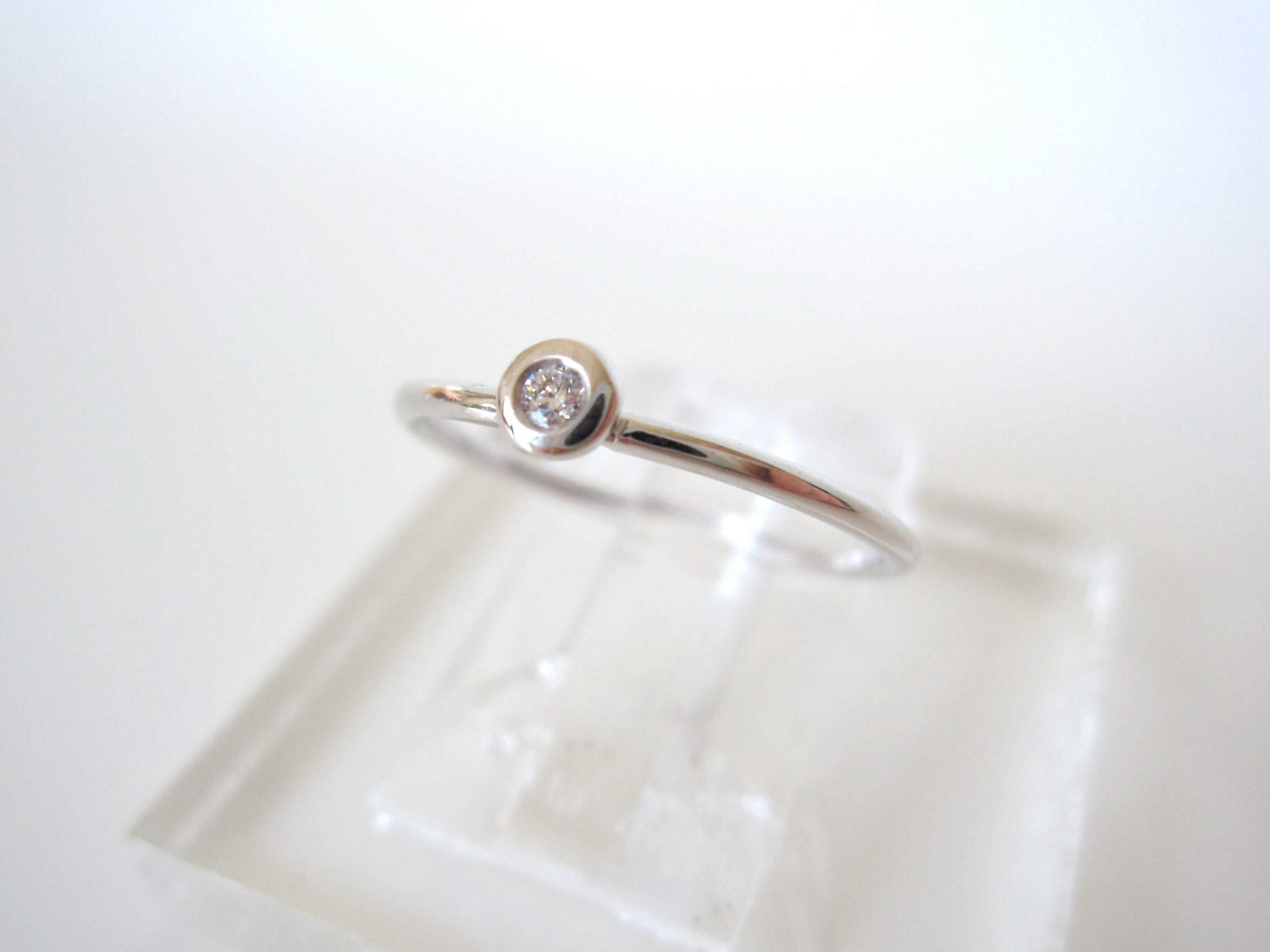 White Gold and Diamond Ring - a perfect holiday gift for a special someone