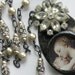 Religious Necklace Madonna and Child Vintage Rhinestone Soldered Necklace