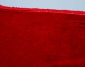 Velvet, hand-dyed silk-backed rayon velvet, Scarlet Red